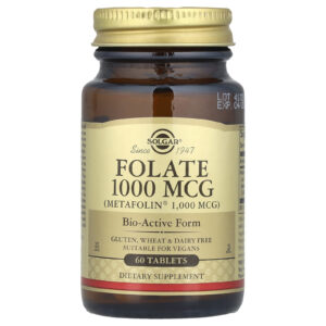 Solgar Folato 1.000 mcg 60 Comprimidos