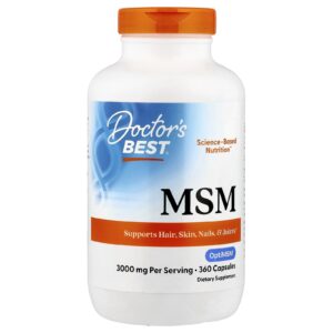 Doctors Best MSM com OptiMSM® 360 Cápsulas (1.000 mg por Cápsula)