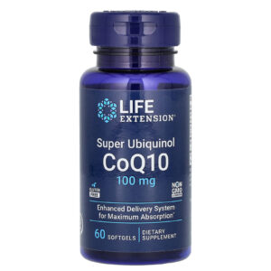 Life Extension Super Ubiquinol CoQ10 100 mg 60 Cápsulas Softgel