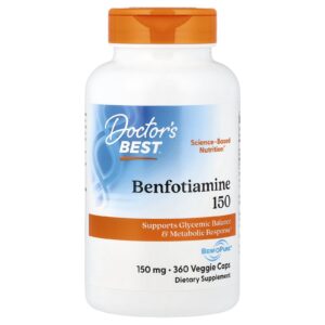 Doctors Best Benfotiamina com BenfoPure® 150 mg 360 Cápsulas Vegetais