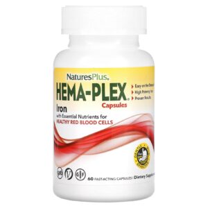 NaturesPlus Hema-Plex 60 Cápsulas de Ação Rápida