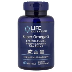 Life Extension Super Ômega-3 60 Cápsulas Softgel