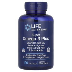 Life Extension Super Ômega-3 Plus 120 Cápsulas Softgel