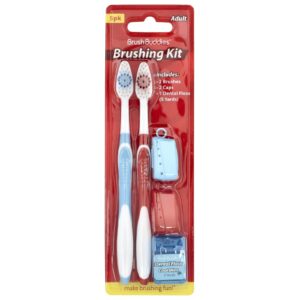 Brush Buddies Cuidado Inteligente Conjunto para Escovação Uso Adulto 2 Embalagens