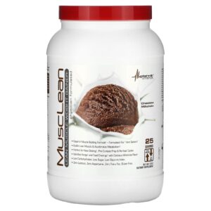 Metabolic Nutrition MuscLean Ganho de Peso Muscular Magro Milkshake de Chocolate 25 lb