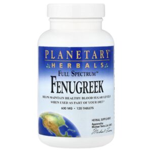 Planetary Herbals Full Spectrum™ Fenacho 600 mg 120 Comprimidos