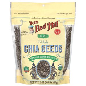 Bobs Red Mill Sementes de Chia Integral Orgânica 340 g (12 oz)