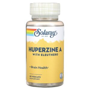 Solaray Huperzine A com Eleuthero 60 VegCaps