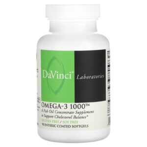 DaVinci Laboratories Ômega-3 1000 90 Cápsulas Softgel com Revestimento Entérico