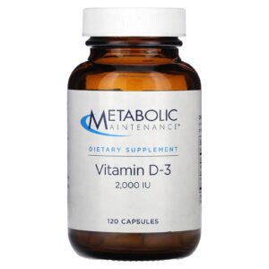 Metabolic Maintenance Vitamina D-3 2.000 UI 120 Cápsulas