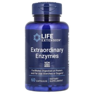 Life Extension Enzimas Extraordinárias 60 Cápsulas