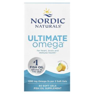 Nordic Naturals Ultimate Omega Limão 60 Cápsulas Softgel (640 mg por Cápsula Softgel)