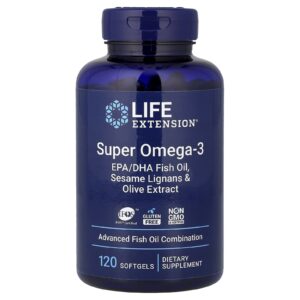 Life Extension Super Ômega-3 120 Cápsulas Softgel