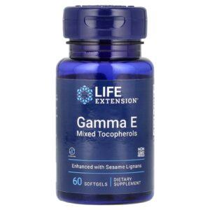 Life Extension Gama-E Tocoferóis Mistos 60 Cápsulas Softgel