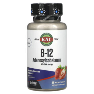 KAL B-12 Adenosilcobalamina Morango 1.000 mcg 90 Microcomprimidos