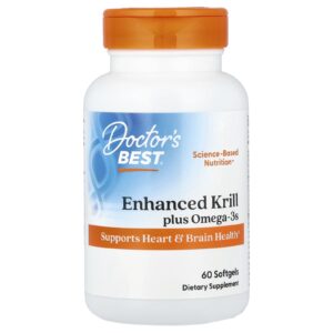 Doctors Best Krill Reforçado Mais Omega3s com Superba Krill 60 Cápsulas Softgel