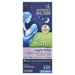 Mommys Bliss Noite Gripe Water A Partir de 1 Mês 120 ml (4 fl oz)