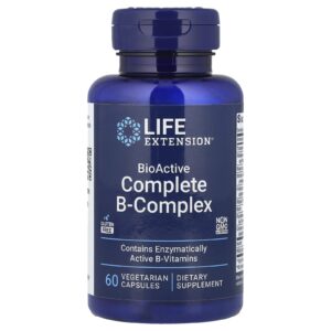 Life Extension Complexo B Completo BioAtivo 60 Cápsulas Vegetarianas