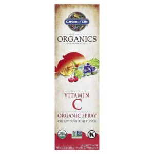 Garden of Life MyKind Organic Spray Orgânico de Vitamina C Cereja-Tangerina 58 ml (2 fl oz)