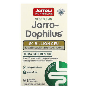 Jarrow Formulas Jarro-Dophilus 50 Bilhões de UFCs 60 Cápsulas Vegetais
