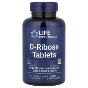 Life Extension Comprimidos D-Ribose 100 Comprimidos Vegetarianos