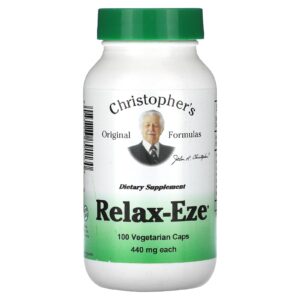 Christophers Original Formulas Relax-Eze 440 mg 100 Cápsulas Vegetarianas