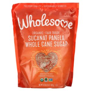 Wholesome Sweeteners Açúcar de Cana Integral Sucanat Panela Orgânico 907 g (32 oz)