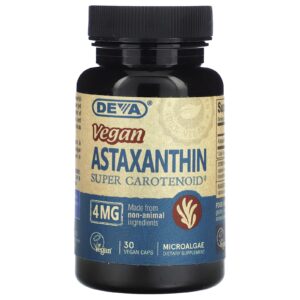 Deva Astaxantina Vegana 4 mg 30 Cápsulas Veganas