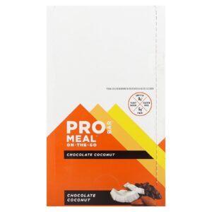 ProBar Barra Refeição On-The-Go Chocolate e Coco 12 Barras 85 g (3 oz) Cada