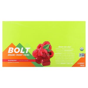 ProBar Bolt Cápsulas Mastigáveis Orgânicas de Energia Framboesa 12 Embalagens 60 g (21 oz) Cada