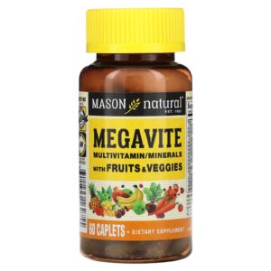 Mason Natural Megavite Multivitamínico e Minerais 60 Cápsulas