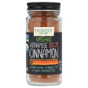 Frontier Co-op Óleo Vietnamita Orgânico a 5% Canela 37 g (131 oz)