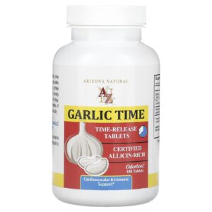 Arizona Natural Garlic Time 600 mg 180 Comprimidos