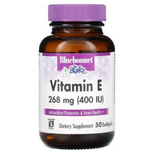 Bluebonnet Nutrition Vitamina E 50 Cápsulas Softgel