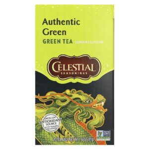 Celestial Seasonings Chá Verde Autêntico 20 Saquinhos de Chá 41 g (14 oz)