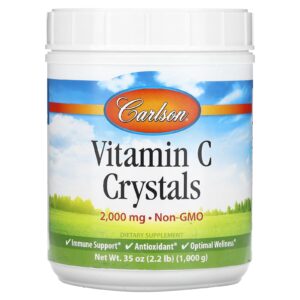 Carlson Cristais de Vitamina C 1.000 g (22 lb)