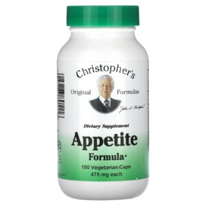 Christophers Original Formulas Fórmula para Apetite 100 Cápsulas Vegetarianas