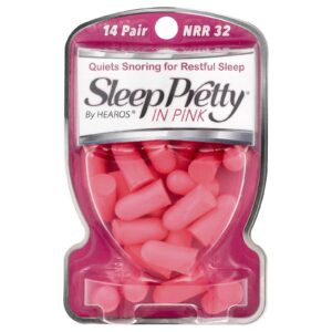 Hearos Tamponadores Auriculares Sleep Pretty® Rosa NRR 32 14 Par