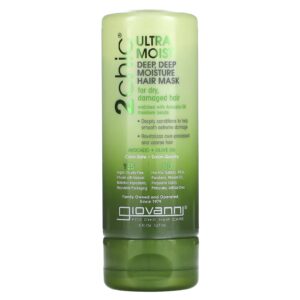 Giovanni 2chic Máscara Capilar Ultra-úmida Profunda de Hidratação Profunda Abacate + Óleo de Oliva 147 ml (5 fl oz)