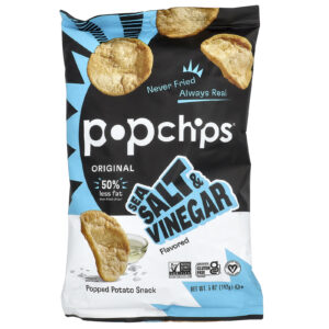 Popchips Original Sal Marinho e Vinagre 142 g (5 oz)
