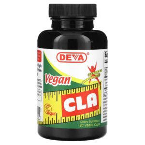 Deva Vegan CLA 90 Cápsulas Veganas (770 mg por Cápsula)