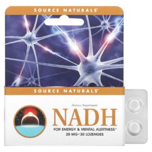 Source Naturals NADH 20 mg 30 Comprimidos Sublinguais