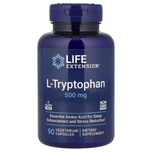 Life Extension L-Triptofano 500 mg 90 Cápsulas Vegetarianas