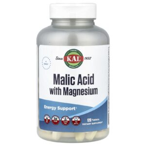 KAL Ácido Málico com Magnésio 120 Comprimidos
