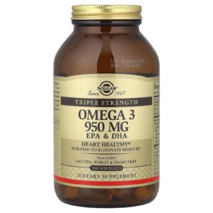 Solgar Ômega-3 EPA e DHA Força Tripla 950 mg 100 Cápsulas Softgel