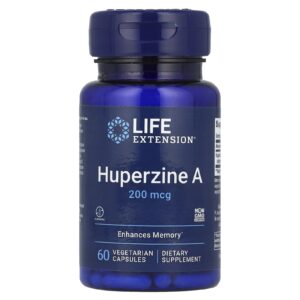 Life Extension Huperzine A 200 mcg 60 Cápsulas Vegetarianas