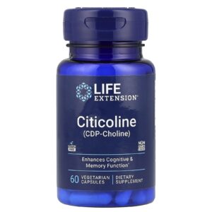 Life Extension Citicolina (CDP-Colina) 60 Cápsulas Vegetarianas (250 mg por Cápsula)