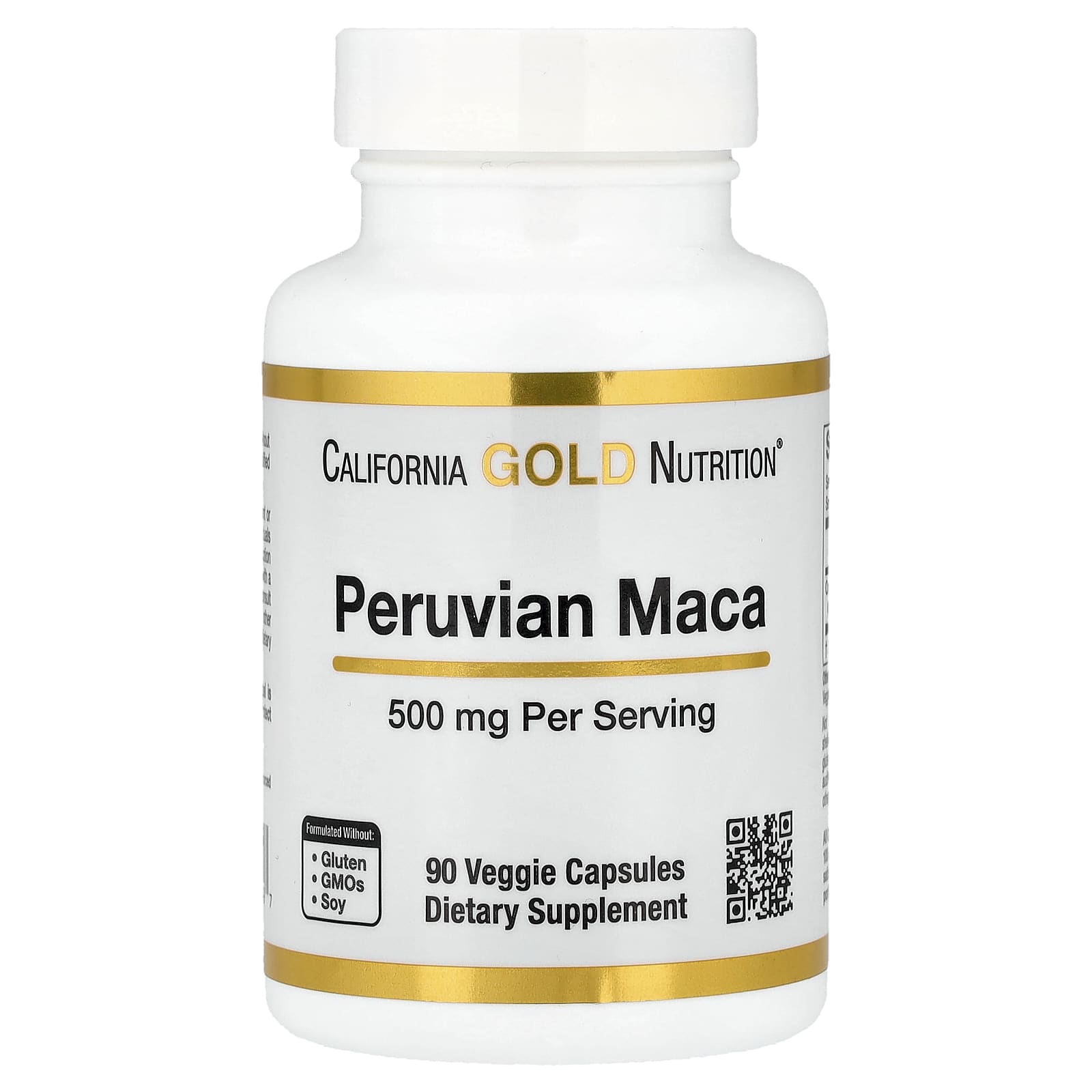 California Gold Nutrition Maca Peruana 500 mg 90 Cápsulas Vegetais