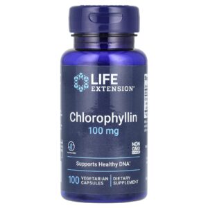 Life Extension Clorofilina 100 mg 100 Cápsulas Vegetarianas