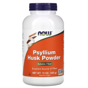 NOW Foods Casca de Psyllium em Pó 340 g (12 oz)